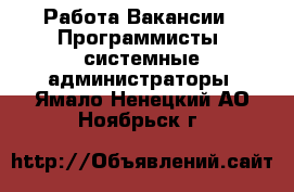 Работа Вакансии - Программисты, системные администраторы. Ямало-Ненецкий АО,Ноябрьск г.